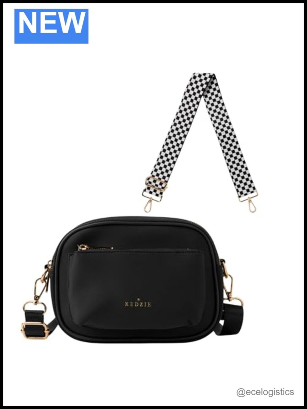 Kedzie Crossbody Bag with Interchangeable Strap - Neoprene, 55in Long